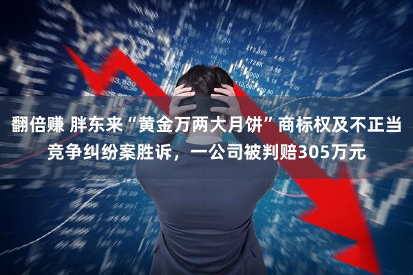 翻倍赚 胖东来“黄金万两大月饼”商标权及不正当竞争纠纷案胜诉，一公司被判赔305万元